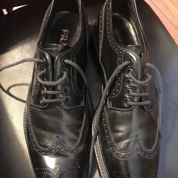 PRADA DERBY LACE UP SHOES - Picture 4 of 6